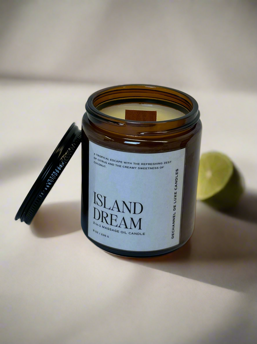 Island Dream Massage Oil Candle